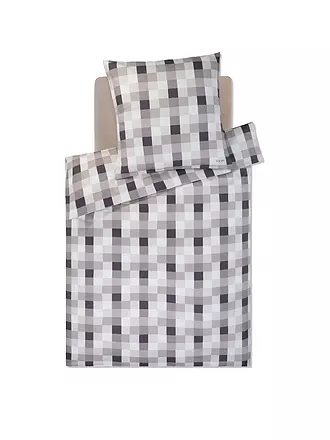 JOOP | Linge de lit en satin MESH 70x90cm/140x220cm Blush | grau